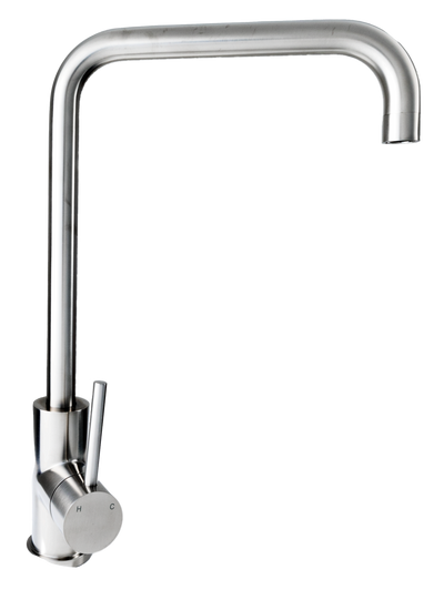 Cameo Square Spout Kitchen Faucet (Stainless Steel)