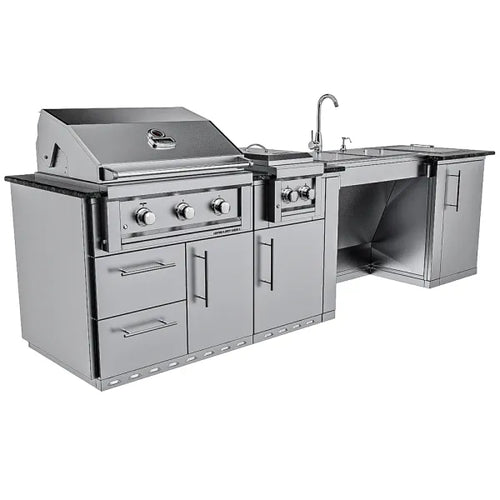 Sunstone Summit ADA-Compliant 10′ Outdoor Kitchen Island Package