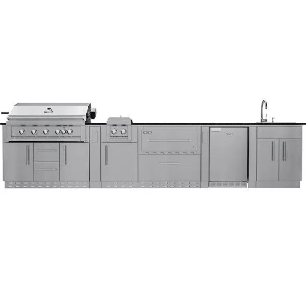 Sunstone French Quarter 13.7′ Outdoor Kitchen Island Package