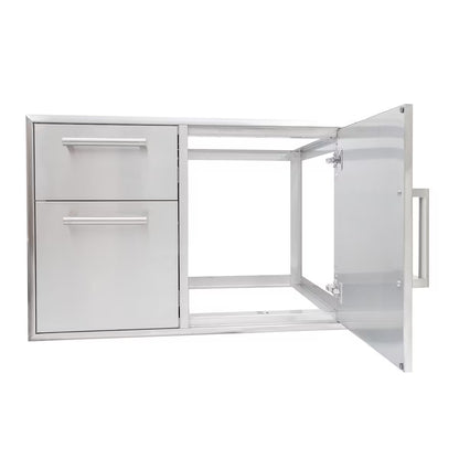 Combo Drawer 36" - 2 Drawer Cab and Single Door