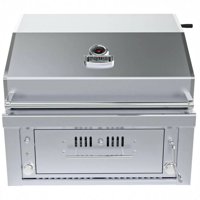 Sunstone 30" Gas-Hybrid 2 Main Burners w/IR Burner Charcoal/Wood Burning Grill