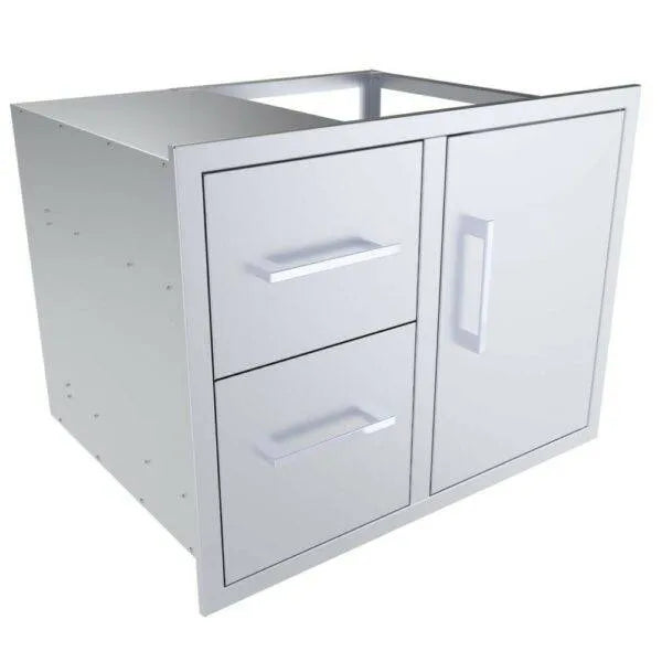 Sunstone Signature Series 30" Double Drawer & Door Combo w/Removable Support Frame