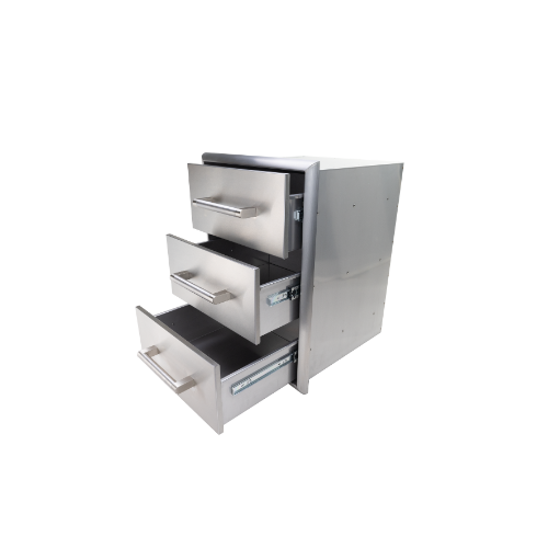 Coyote 3-Drawer Outdoor Storage Cabinet – C3-3DC