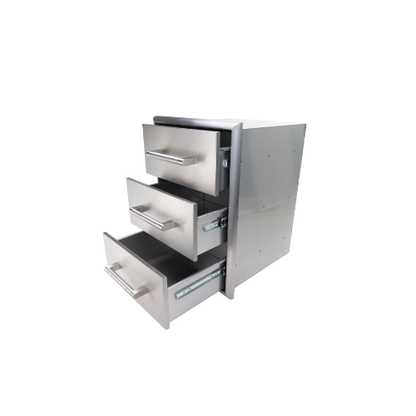 Coyote 3-Drawer Outdoor Storage Cabinet – C3-3DC