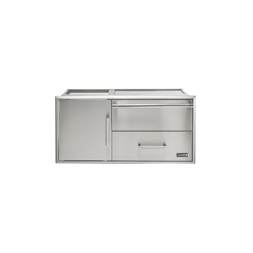 Coyote Combo Warming Drawer Enclosure with Access Door (C3-CDWD)