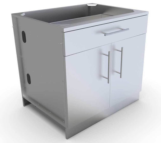 Sunstone 36" Double Door Cabinet w/Shelf & Reversible Top Drawer or False Panel