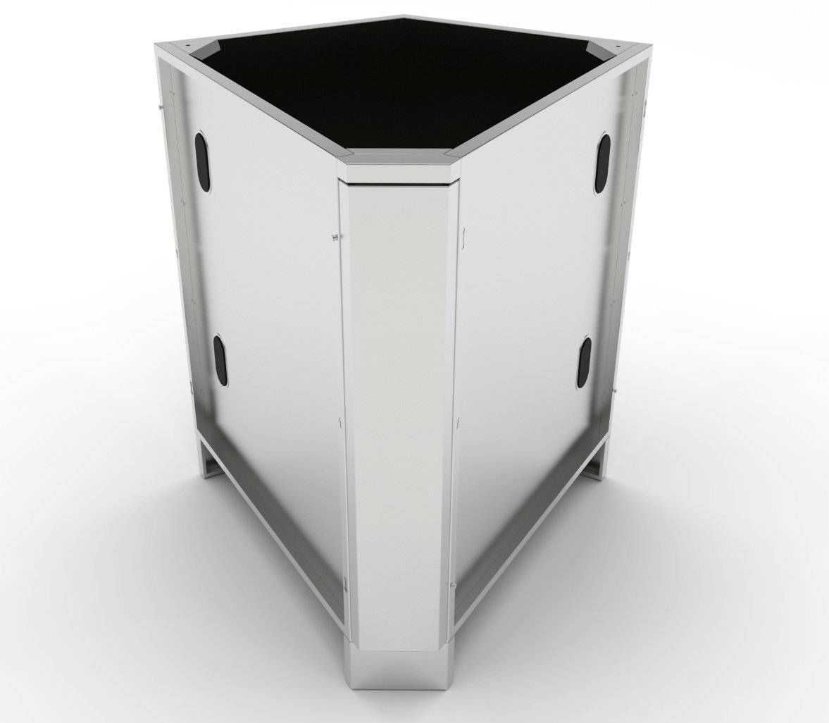 Sunstone 60° Corner Base Cabinet w/Bottom Utility Access