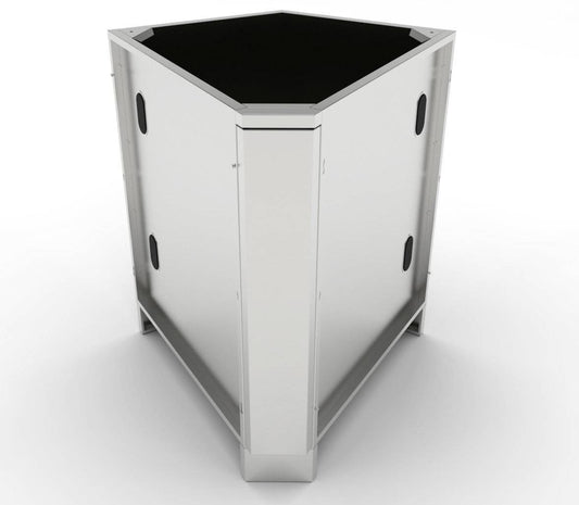Sunstone 60° Corner Base Cabinet w/Bottom Utility Access