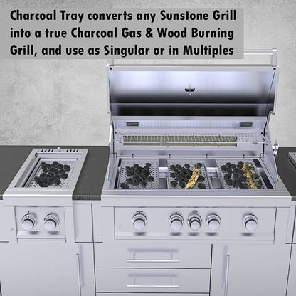 Sunstone 10" Wide Charcoal Tray Insert