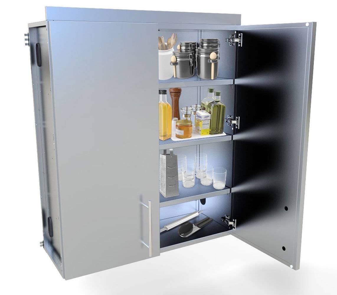 Sunstone 36" Full-Height Double Door Wall Cabinet w/Four Shelves