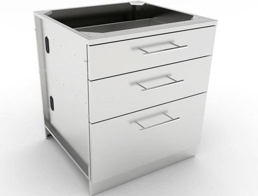 Sunstone 30" Large Triple Drawer Base Cabinet