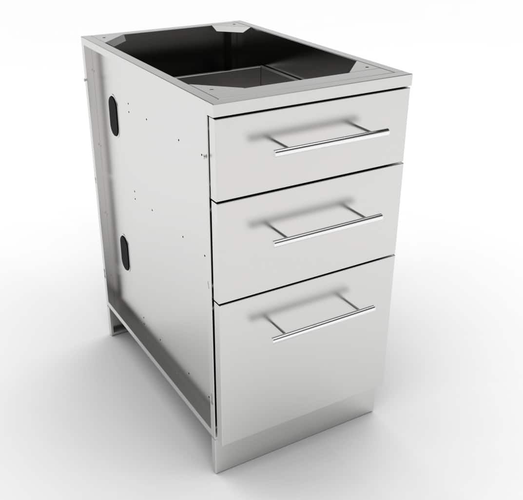 Sunstone 18" Triple Drawer Base Cabinet