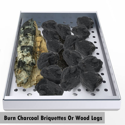 Sunstone 10" Wide Charcoal Tray Insert