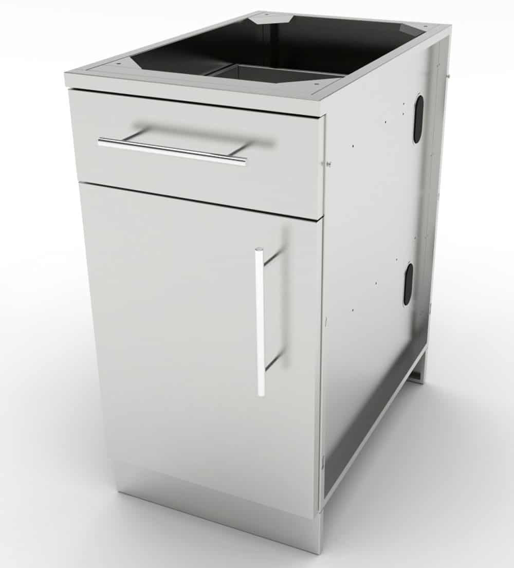 Sunstone 18" Single Left Swing Door Base Cabinet w/Shelf & Top Drawer