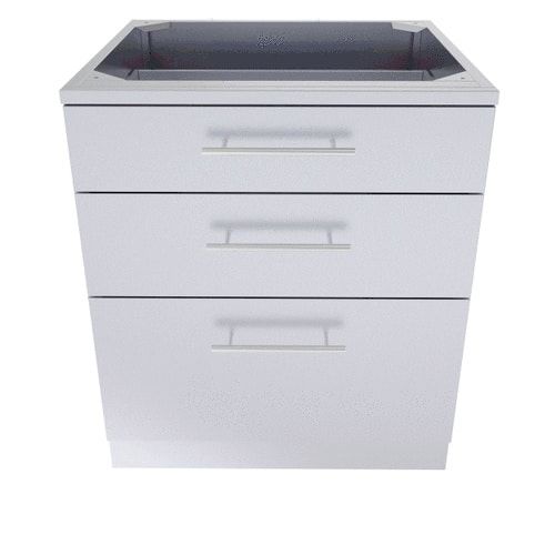Sunstone 30" Large Triple Drawer Base Cabinet