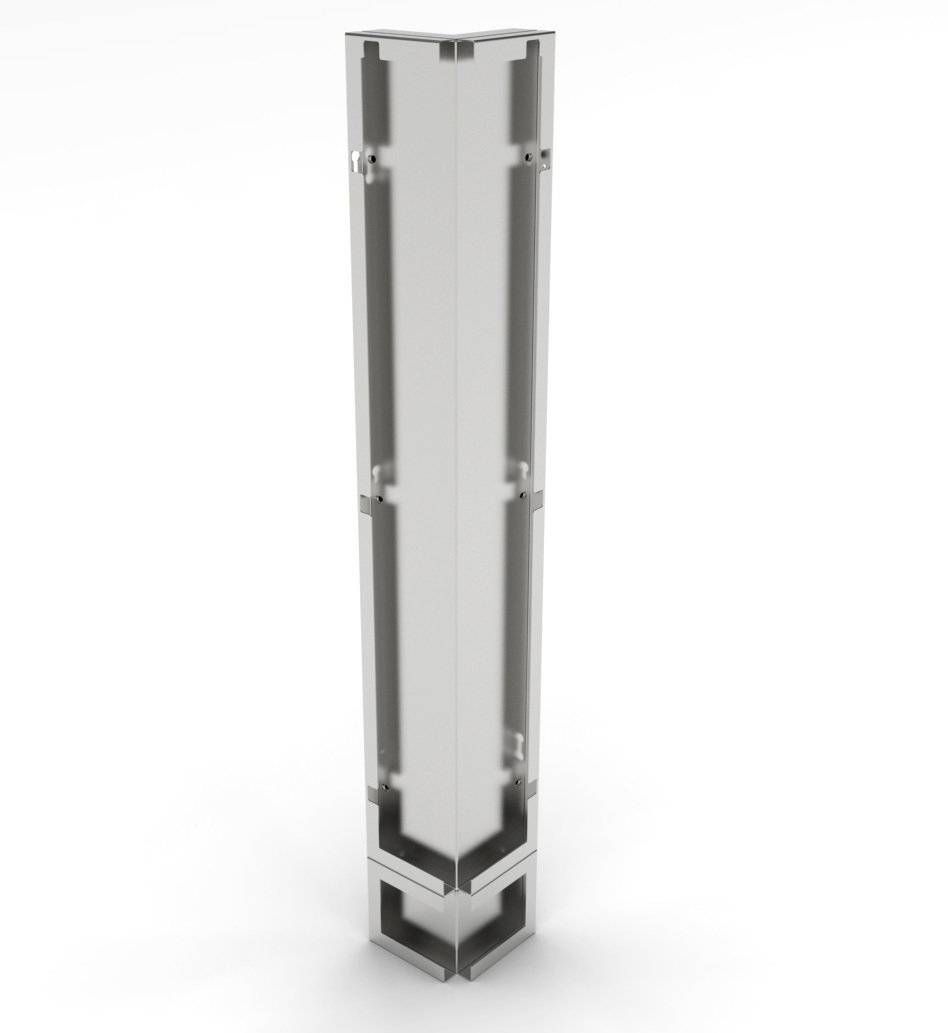 Sunstone 3"x3" 90° Spacer, Creates 60° Angle for Base Cabinet Island