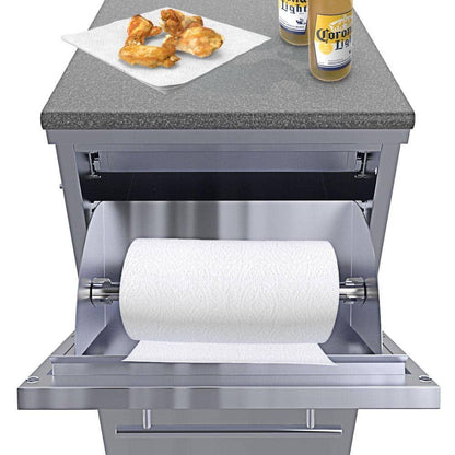 Sunstone 18" Combo Paper Towel/Cutlery Drawer w/Insulated Ice Chest