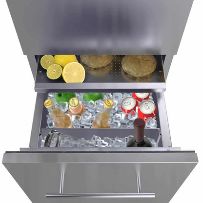 Sunstone 18" Combo Paper Towel/Cutlery Drawer w/Insulated Ice Chest