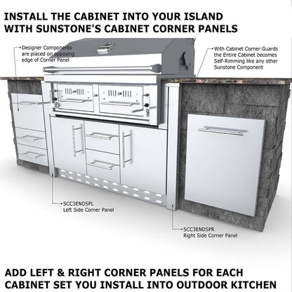 Sunstone 46" Charcoal Grill Base Cabinet