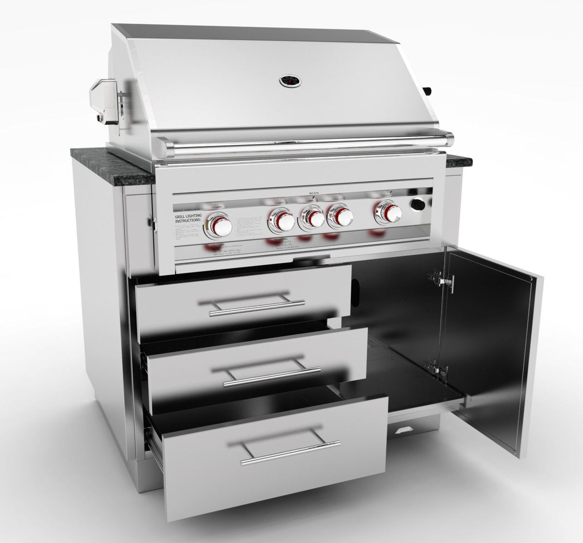 Sunstone 40" Gas Grill Base Cabinet