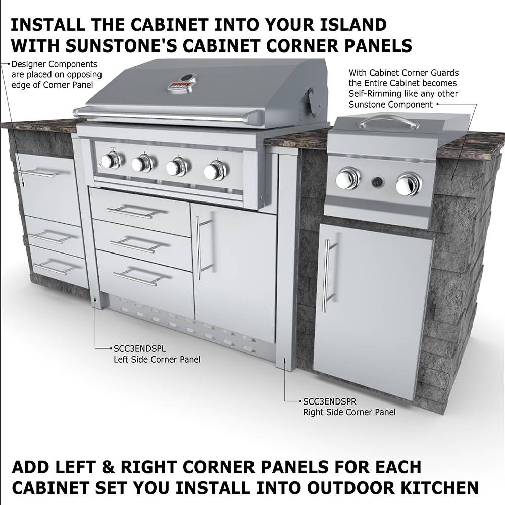 Sunstone 40" Gas Grill Base Cabinet