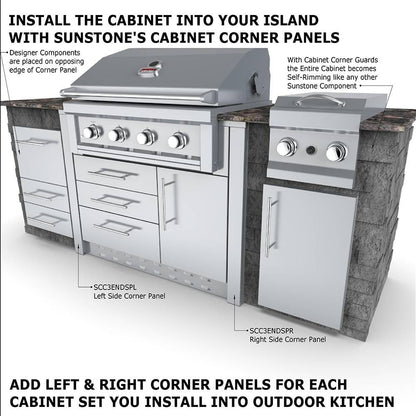 Sunstone 40" Gas Grill Base Cabinet