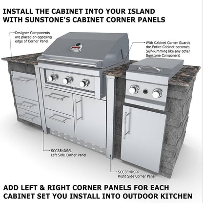 Sunstone 34" Gas Grill Base Cabinet
