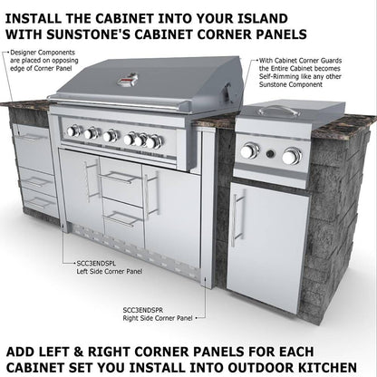 Sunstone 46" Gas Grill Base Cabinet