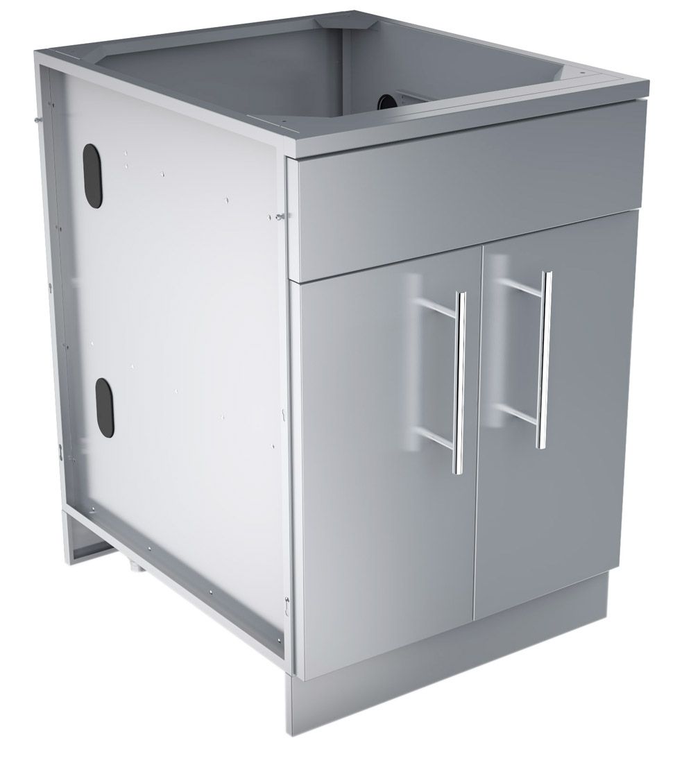 Sunstone 24" Double Door Cabinet w/Shelf & Reversible Top Drawer or False Panel