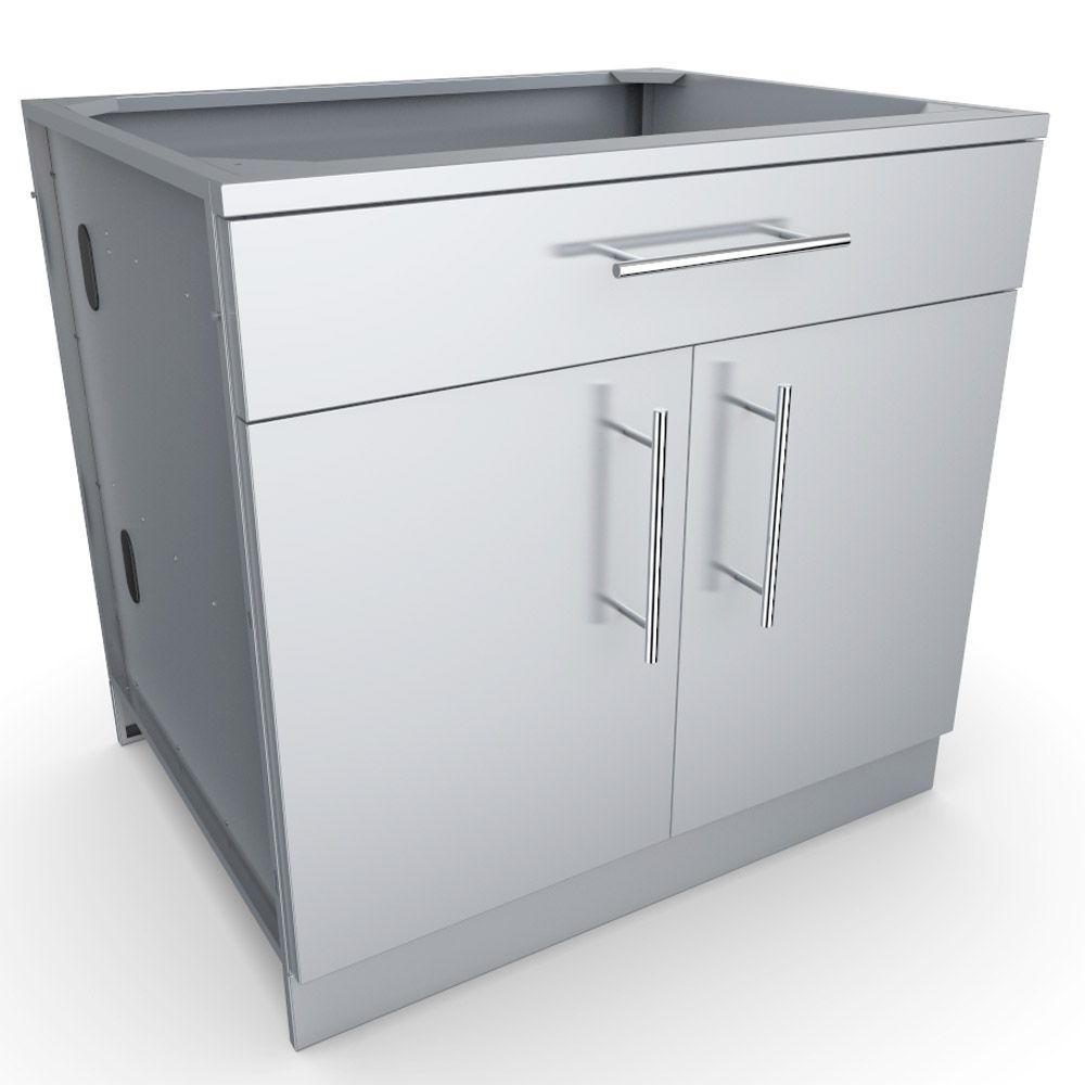 Sunstone 30" Double Door Cabinet w/Shelf & Reversible Top Drawer or False Panel