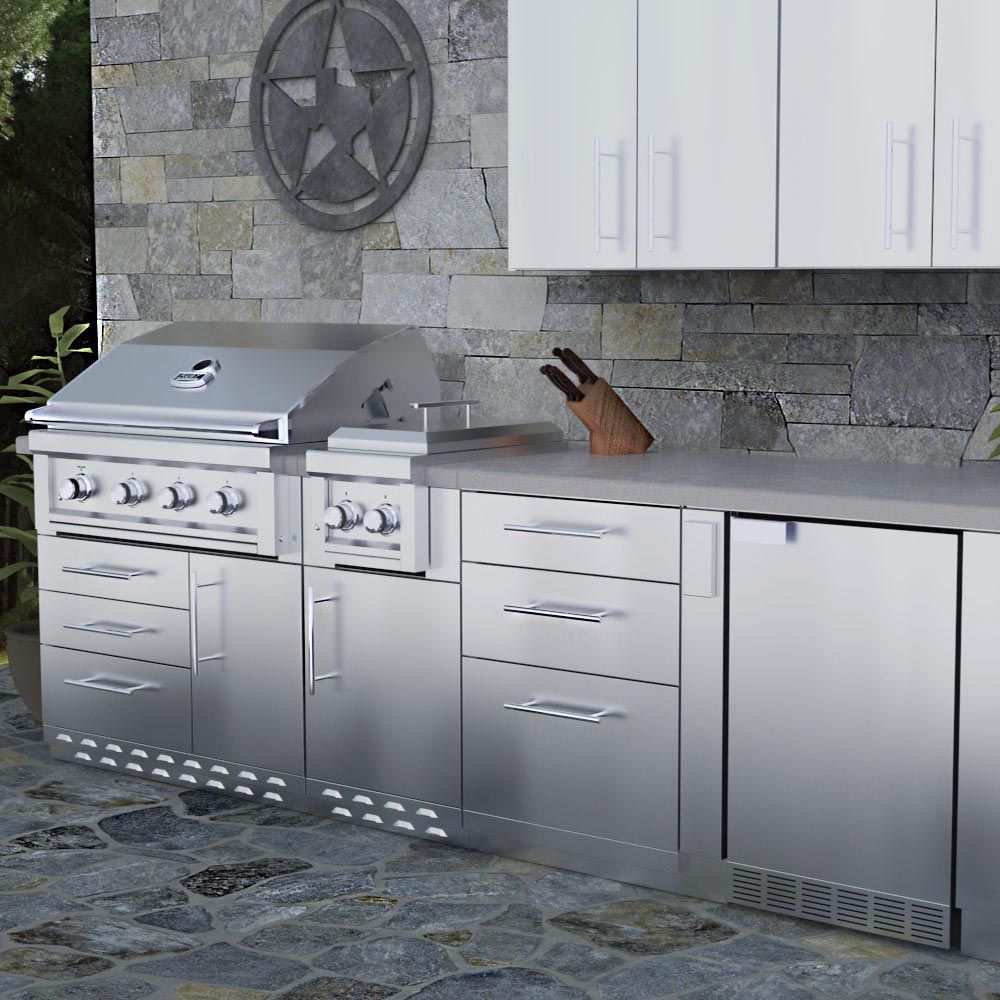 Sunstone 24" Large Triple Drawer Base Cabinet