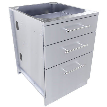Sunstone 24" Large Triple Drawer Base Cabinet