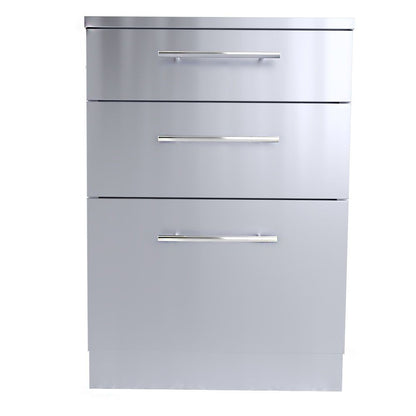 Sunstone 24" Large Triple Drawer Base Cabinet