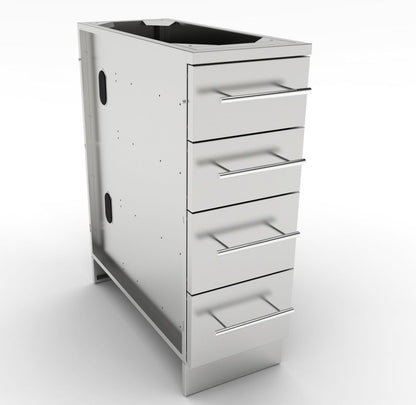 Sunstone 12" 4-Multi Drawer Base Cabinet