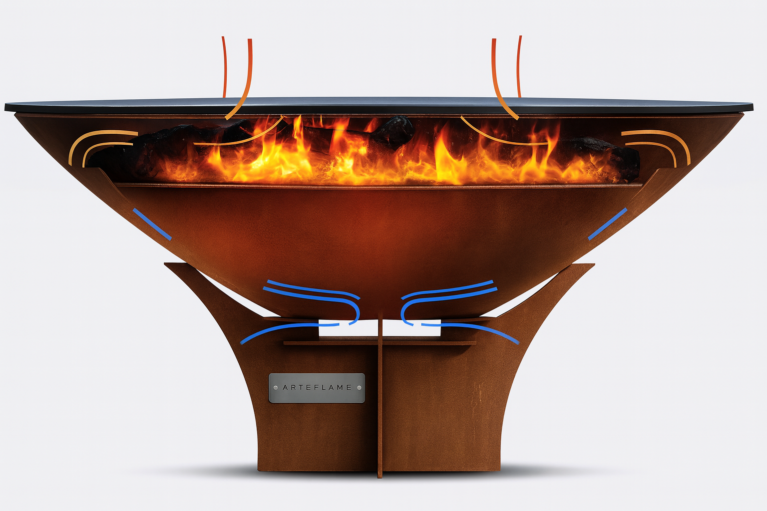Arteflame XXL 40" Storage Base Platinum Series Flat Top Grill