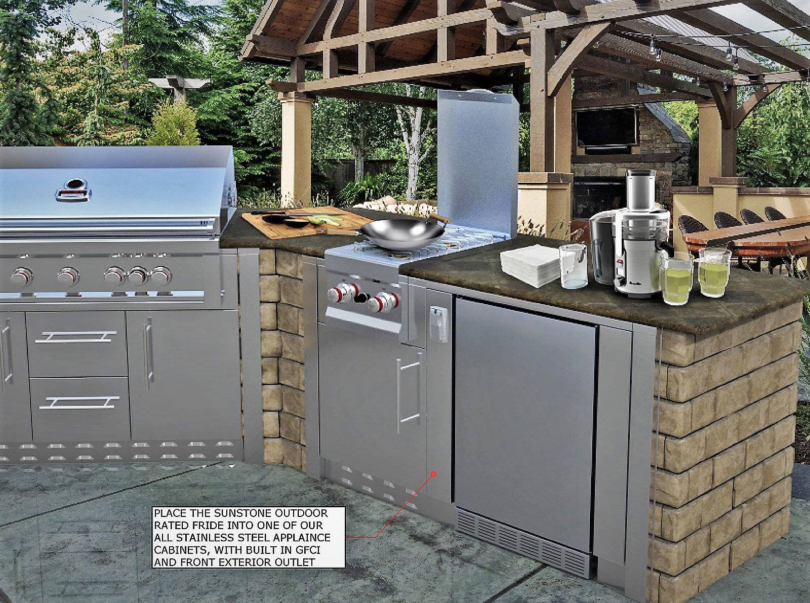 Sunstone 21" Outdoor Rated Refrigerator