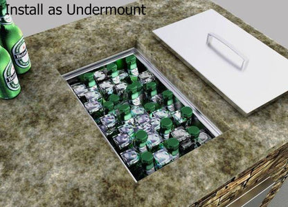Sunstone Over/Under 14" Single Basin Insulated Wall Ice Chest