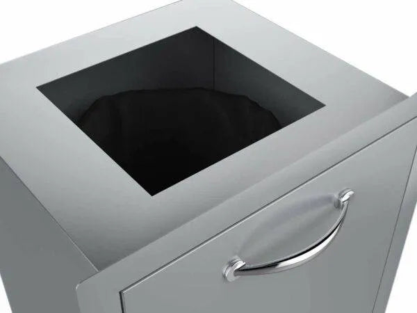 Sunstone Classic Series 20" Enclosed Trash Drawer w/Trash Bag Ring & Counter Punch-Out