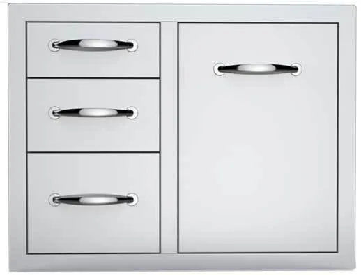 Sunstone Classic Series 30" Triple Drawer Propane Tank Drawer w/Trash Bag Ring