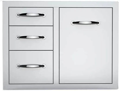 Sunstone Classic Series 30" Triple Drawer Propane Tank Drawer w/Trash Bag Ring