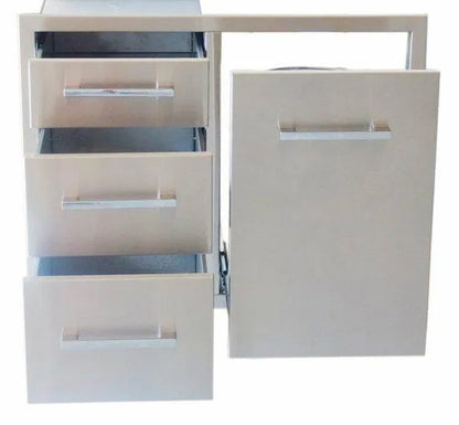 Sunstone Signature Series 30" Propane Combo w/Trash Bag Ring & Triple Drawer