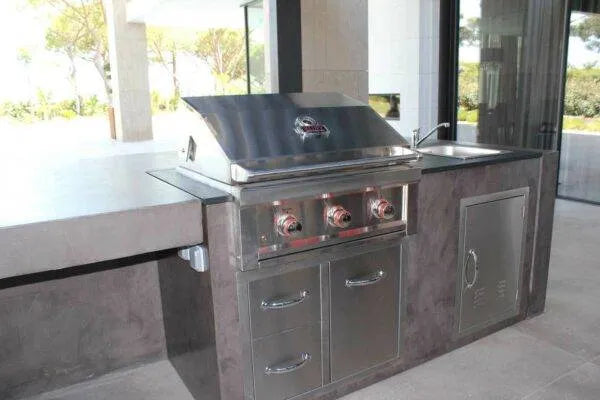 Sunstone Classic Series 30" Double Drawer Propane Tank Drawer w/Trash Bag Ring