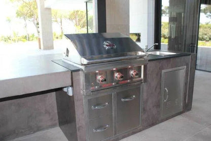 Sunstone Classic Series 30" Double Drawer Propane Tank Drawer w/Trash Bag Ring