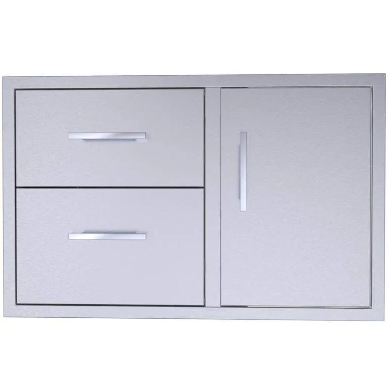 Sunstone Signature Series 36" Double Drawer & Door Combo w/Removable Support Frame