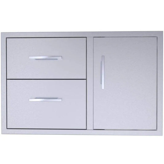 Sunstone Signature Series 36" Double Drawer & Door Combo w/Removable Support Frame