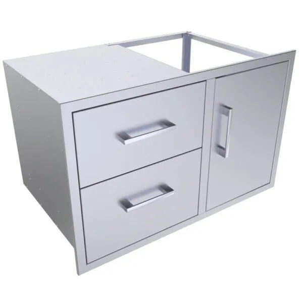 Sunstone Signature Series 36" Double Drawer & Door Combo w/Removable Support Frame