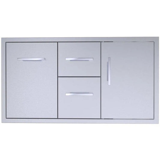Sunstone Signature Series 42" Double Drawer & Door Combo w/Removable Support Frame