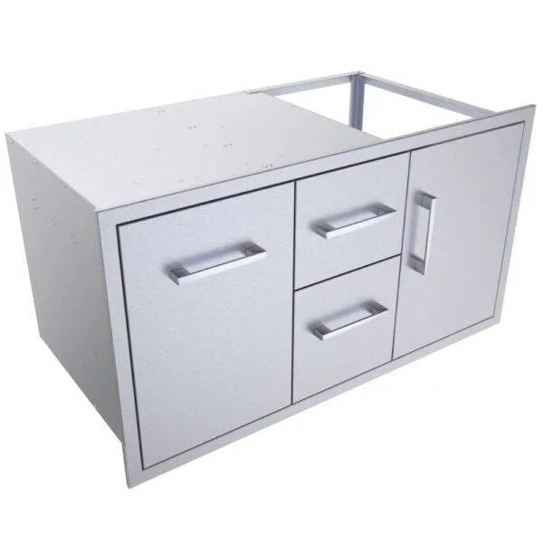 Sunstone Signature Series 42" Double Drawer & Door Combo w/Removable Support Frame
