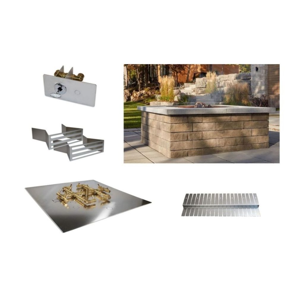 Warming Trends Gas Insert Kit for Techo-Bloc Brandon Fire Pit