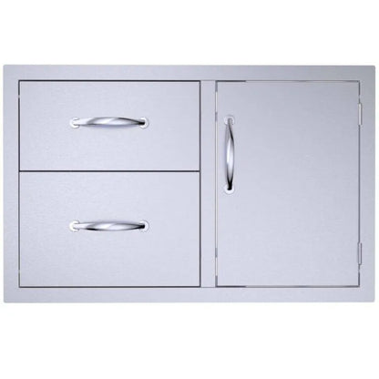 Sunstone Classic Series 36" Double Drawer & Door Combo w/Removable Support Frame